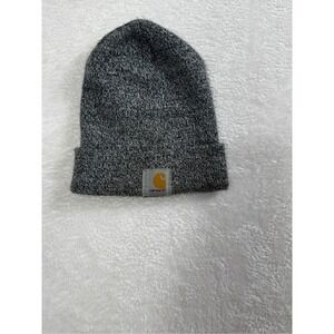 Carhartt Knit Beanie Hat Gray Cuffed‎ Winter Warm Casual